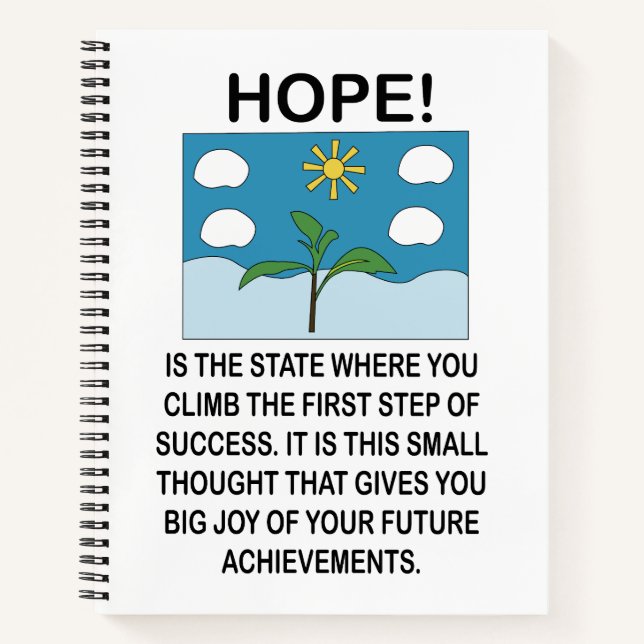 Cuaderno Esperanza y Motivación Inspiradora (Anverso)