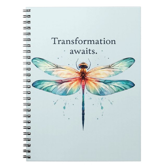 Cuaderno Esperanzas de transformación - Dragonfly artístico (Frente)