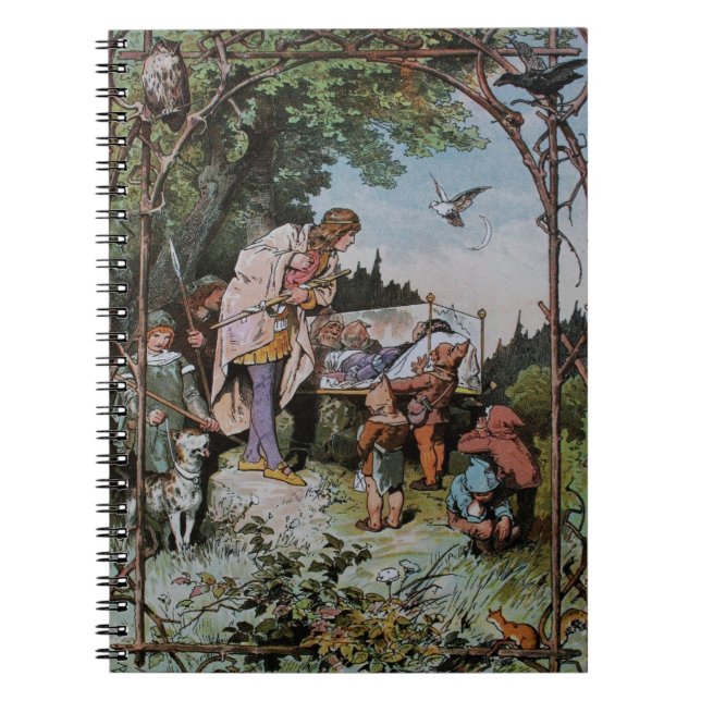 Cuaderno Esperas blancas de nieve a ser despertadas por el  (Frente)