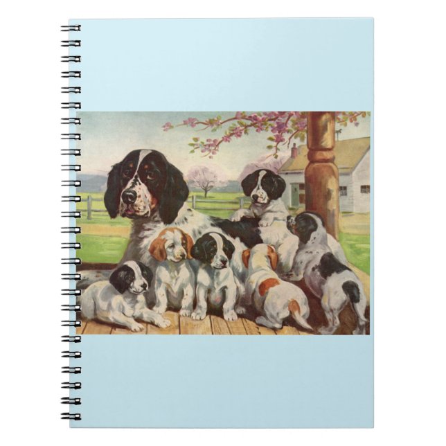Cuaderno espías espanista madre y cachorros (Frente)