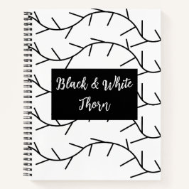 Cuaderno Espino Negro y Blanco Espino