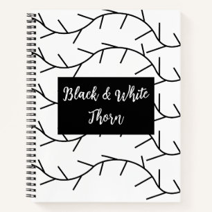 Cuaderno Espino Negro y Blanco Espino