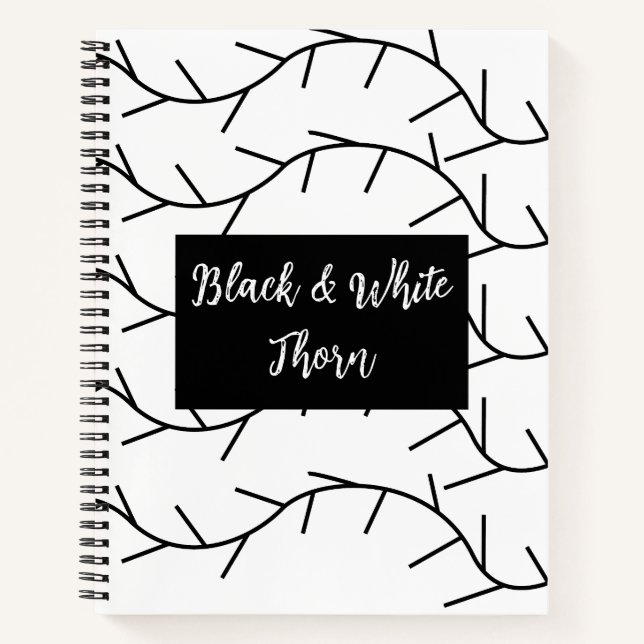 Cuaderno Espino Negro y Blanco Espino (Anverso)
