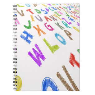 Cuaderno espiral 8.5x11 - Alfabeto educativo