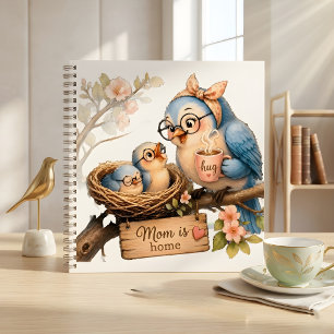Cuaderno espiral acolchado regalo para mamá en cas