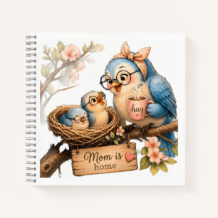 Cuaderno espiral acolchado regalo para mamá en cas