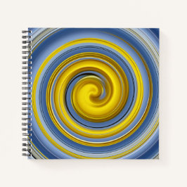 Cuaderno Espiral amarilla y azul