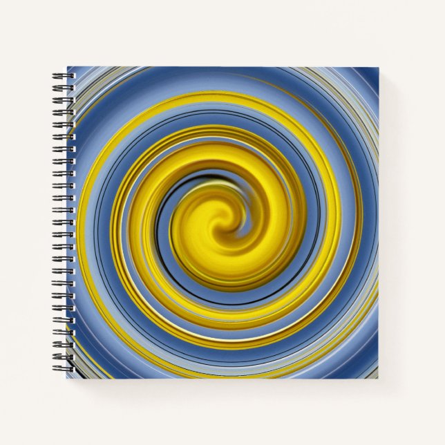 Cuaderno Espiral amarilla y azul (Anverso)