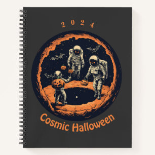 Cuaderno Espiral astronauta cósmica de Halloween de 2024