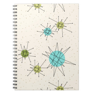 Cuaderno espiral atómico icónico de Starbursts