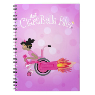 Cuaderno espiral azul de ClaraBelle