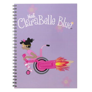 Cuaderno espiral azul de ClaraBelle - BKGRD FLORAL