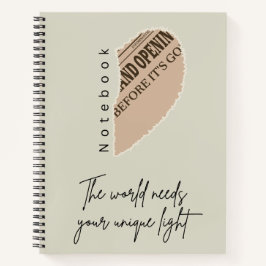 Cuaderno espiral boho estético
