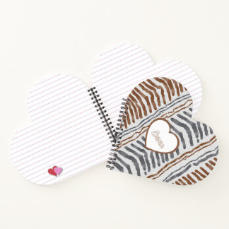 Cuaderno espiral boho tribal corazón