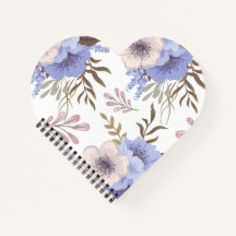 Espiral cardíaca Personalizado de flores