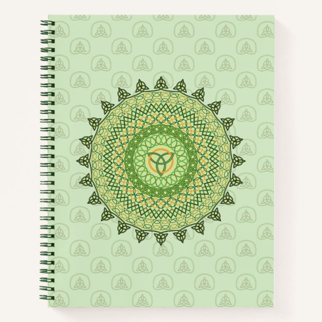 Cuaderno espiral celta del día de San Patricio (Anverso)