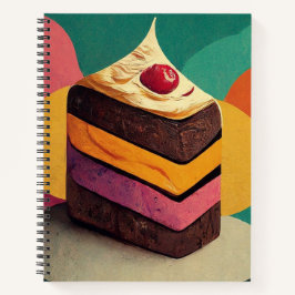 Cuaderno Espiral colorida diseñada con pasteles
