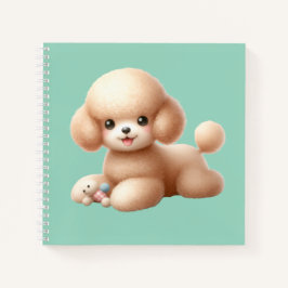 Cuaderno espiral con diseño de lindo perrito