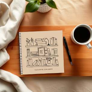 Cuaderno Espiral con Monograma para Amantes de la