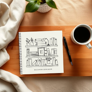 Cuaderno Espiral con Monograma para Amantes de los