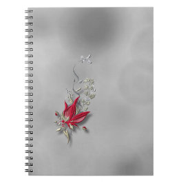 Cuaderno espiral Crimson Butterfly Bloom