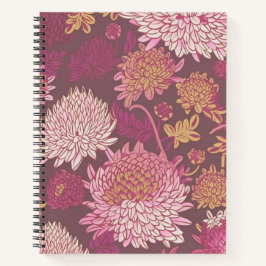 Cuaderno Espiral Crimson Chrysanthemum Softcover