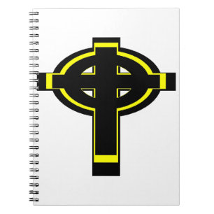 Cuaderno espiral cristiano de la Cruz celta