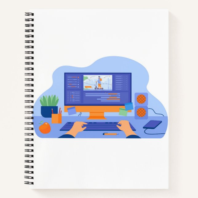 Cuaderno espiral de 8,5" x 11" (Anverso)