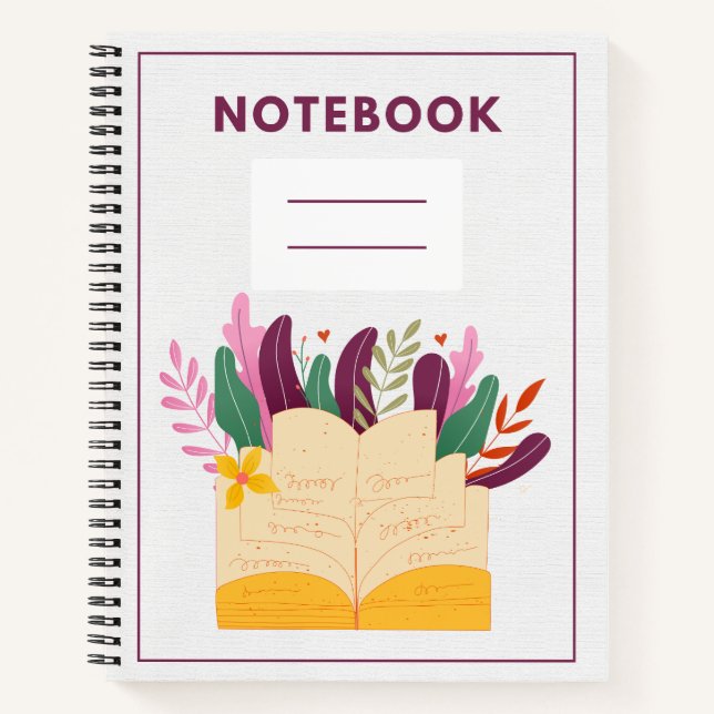 Cuaderno espiral de 8.5" x 11" (Anverso)