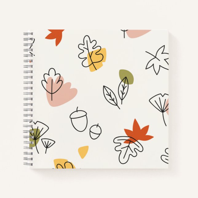 Cuaderno espiral de 8,5" x 8,5" (Anverso)