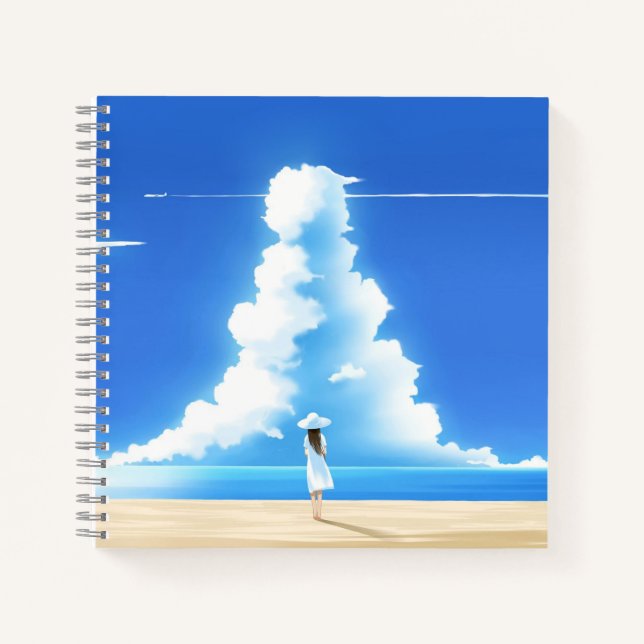 Cuaderno espiral de 8,5" x 8,5" (Anverso)