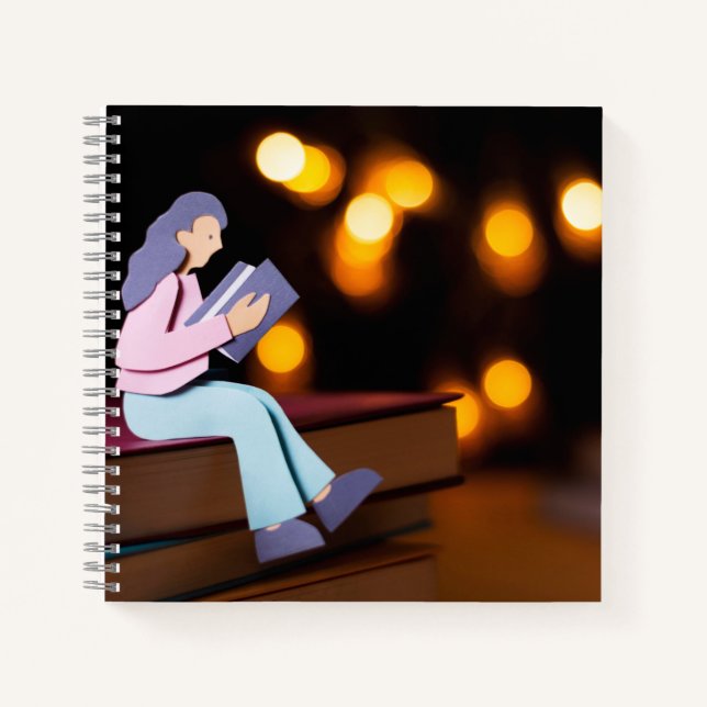 Cuaderno espiral de 8,5" x 8,5" (Anverso)