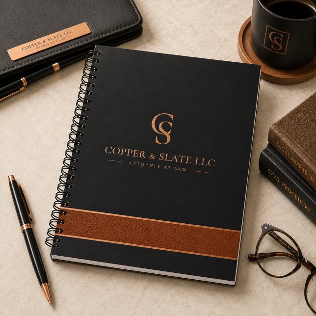 Cuaderno espiral de abogado de cobre y pizarra de  (Subido por el creador)