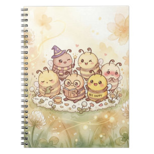 Cuaderno espiral de amigos abejas lindas