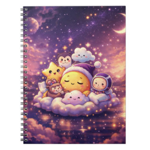 Cuaderno Espiral de Amigos de la Luna Dormilones A