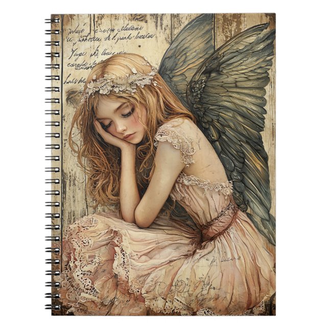 Cuaderno espiral de ángel lindo (Frente)