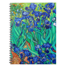 Cuaderno Espiral de arte botánico de Irises Vincent Van Gog