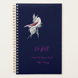 Cuaderno espiral de aves botánicas elegante