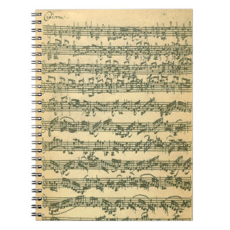 Cuaderno espiral de Bach Chaconne