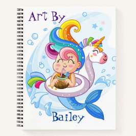 Cuaderno espiral de bocetos personales para niños