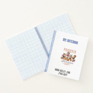 Cuaderno espiral de calabaza de especias para bebés