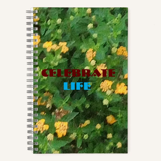 Cuaderno Espiral de celebración de la vida (Anverso)