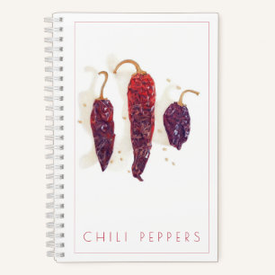 CUADERNO ESPIRAL DE CHILE PICANTE 5.5x8.5 + Texto