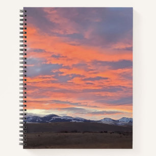 Cuaderno espiral de cielo pintado