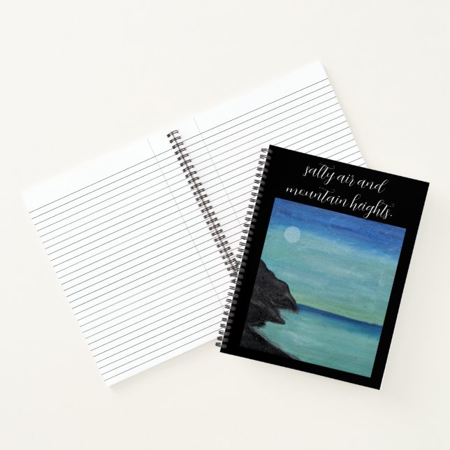 Cuaderno espiral de citas de mar y montaña. (Interior)