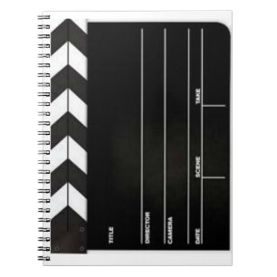 Cuaderno espiral de Clapboard Slate de director