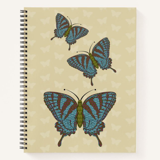 Cuaderno espiral de cola de golondrina japonés (Anverso)