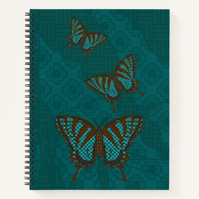 Cuaderno espiral de cola de golondrina nativa (Anverso)