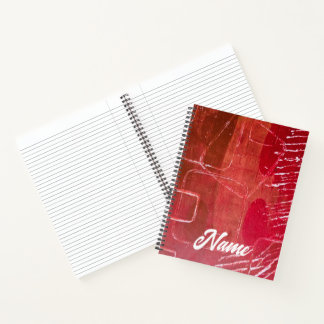 Cuaderno espiral de collage de impresión en gel ro