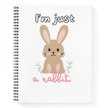 Cuaderno espiral de conejo